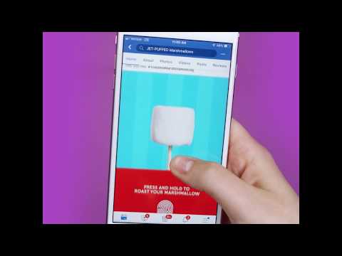 Jet-Puffed National Toasted Marshmallow Day Press and Hold Facebook Post
