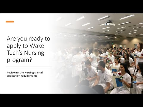 Are you ready to apply to Wake Tech's Nursing program