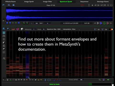 MetaSynth - Spectrum Synth Lesson: Piano Groove