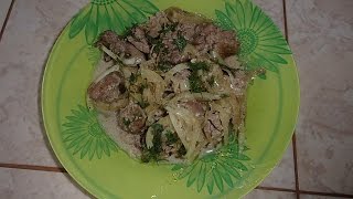 Печень куриная в сметане видео рецепты с фото