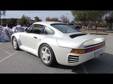 One-Off Pearl White 1988 Porsche 959 (w/ startup)