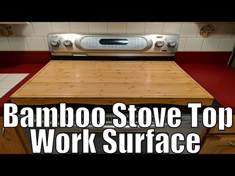 Camco Bamboo Stove Top Work Surface 43548 for 4 Burner Stove