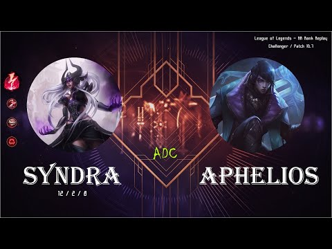 [ADC] Syndra vs Aphelios - KR Ranked (C) / 롤 원딜 신드라