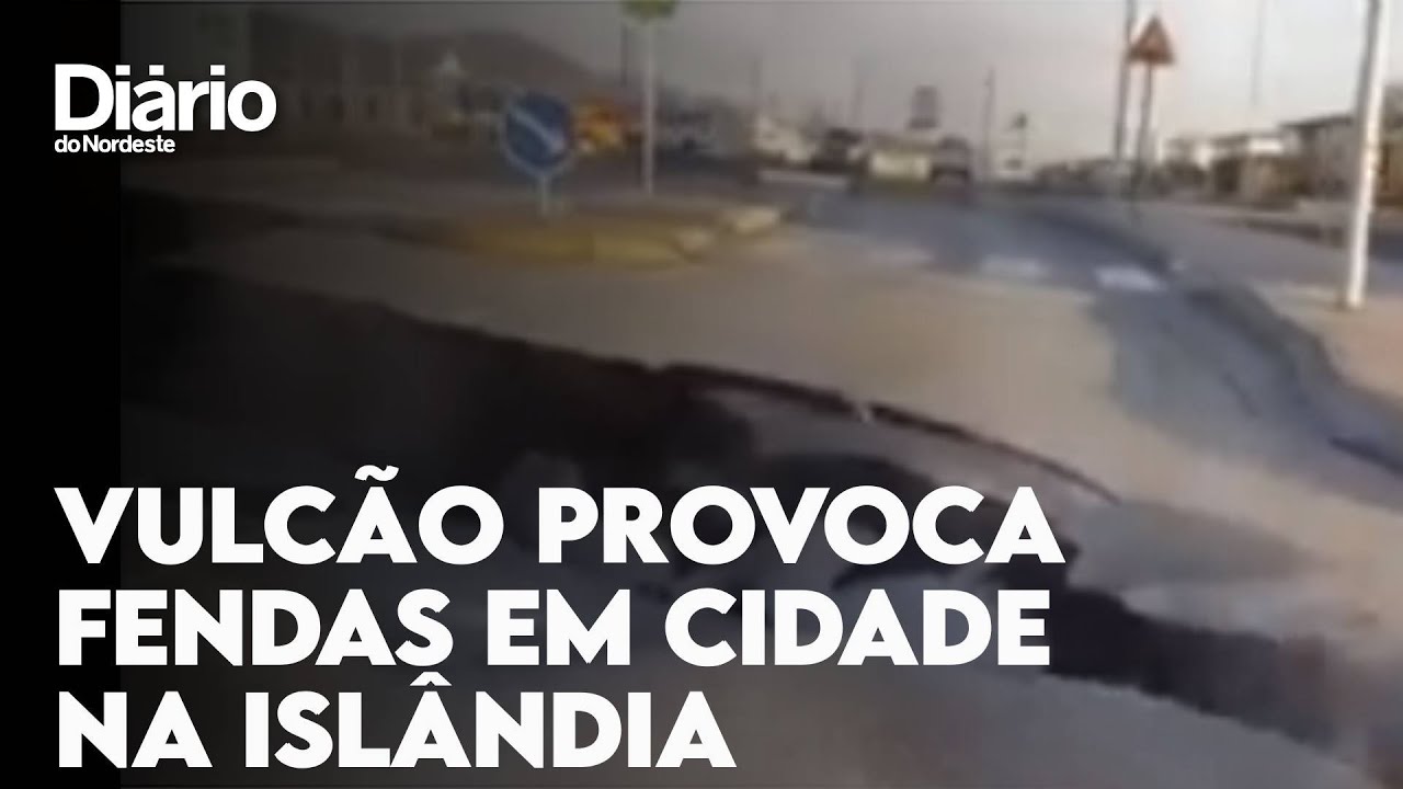 Imagem da notícia Cidade ameaçada por vulcão na Islândia abre fendas no solo; veja vídeo