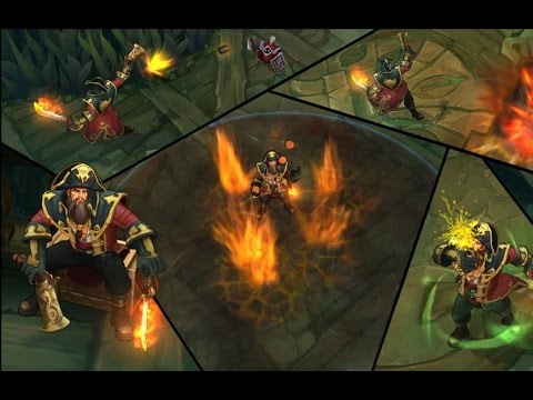 Gangplank 2015 Visual Update Rework Gameplay Preview - League of Legends