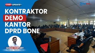 Massa Asosiasi Kontraktor Bone Gelar Aksi Demo di Kantor DPRD Bone, Desak Pemkab Bayar Utang