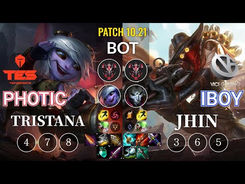 TES Photic Tristana vs VG iBoy Jhin Bot - KR Patch 10.21