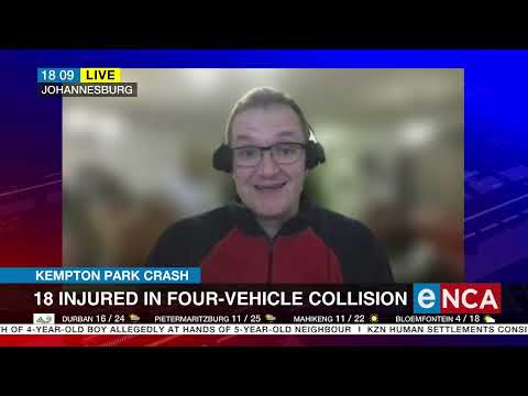 Kempton Park crash 18 injured in four vehicle collision