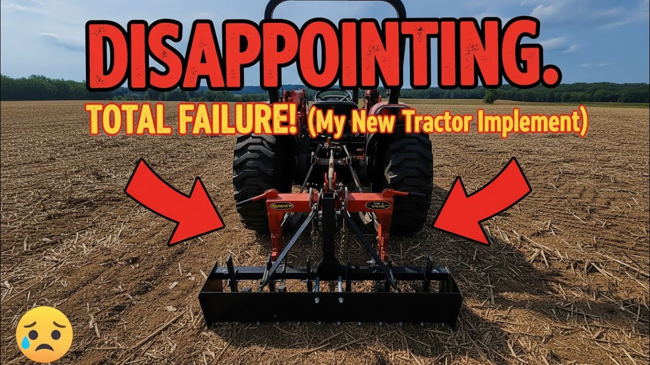 NEW TRACTOR IMPLEMENT that DIDN'T WORK! YINTATECH 55