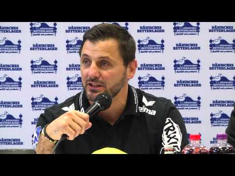 Pressekonferenz nach dem Unentschieden gegen den TBV Lemgo