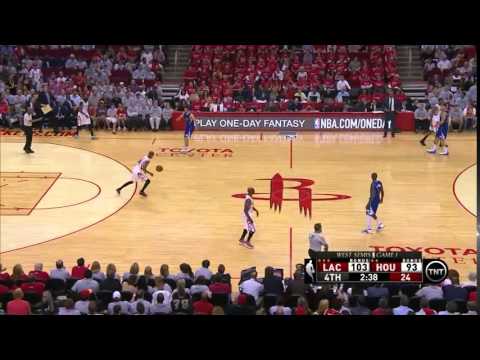 NBA, playoff 2015, Rockets vs. Clippers, Round 2, Game 1, Move 55, Corey Brewer, travel