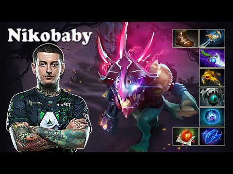 Nikobaby - Slark Safelane party with Handsken Lion | Dota 2 7.29d Gameplay