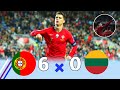 Portugal 6 × 0 Lithuania (C. Ronaldo Hat Trick)💠 EURO Qualify 2019 Extended Highlight and Goals