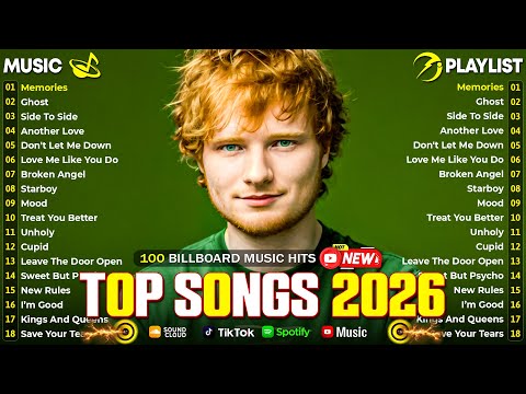 Billboard Top 50 👑 Pop Songs 2026 🌈 Rihanna, Dua Lipa, Maroon 5, Selena Gomez, Ed Sheeran, Adele
