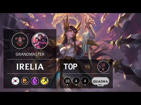 Irelia Top vs Lucian - KR Grandmaster Patch 9.8