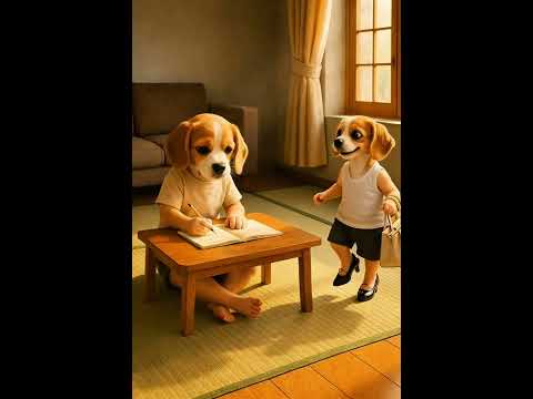 น้องเกิ้ลน้อยเลียนแบบแม่❤️กดติดตาม กดไลค์ กดแชร์นะคะ❤️ #นิทานเสียง #นิทาน #dog #funny #cartoon