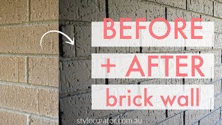 Internal brick wall before and after: how to paint a brick wall