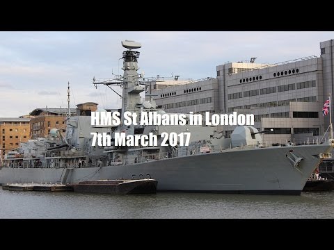 HMS St Albans in London – 7th March 2017