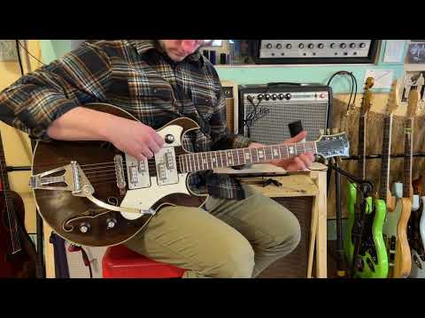 1960s Teisco-made Norma EG-673 Split-Coil Hollowbody Electric Guitar (VIDEO! Ready to Go) image 22