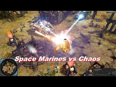 Space Marines vs Chaos Space Marines - Warhammer 40k: Dawn Of War 2: Retribution - SupaEpicFun Mod