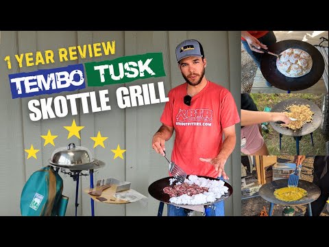 One Year Review of the Tembo Tusk Skottle Grill | My FAVORITE Camp Grill!