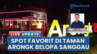 Tempat Favorit Santai Malam di Pontianak, Taman Arongk Belopa Sediakan Banyak Kursi dan Jajanan