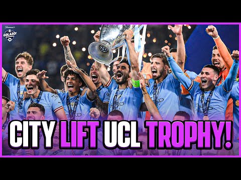 MAN CITY LIFT THE UCL TROPHY FOR THE VERY FIRST TIME! 🏆 🔵