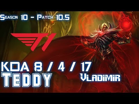 T1 Teddy VLADIMIR vs VIKTOR APC - Patch 10.5 KR Ranked