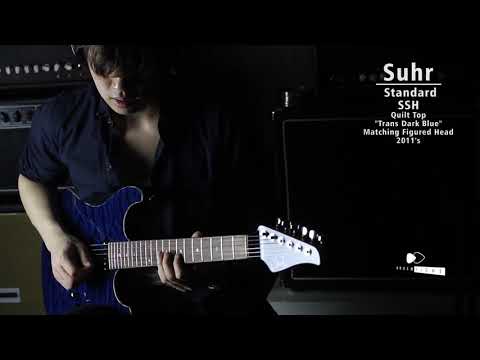 【Brush eight】Suhr Standard SSH Quilt Top "Trans Dark Blue" Matching Figured Head 2011's【For SALE】