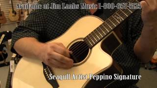 Video thumbnail for Seagull Artist Peppino Signature Acoustic Guitar Demo by jimlaabsmusic