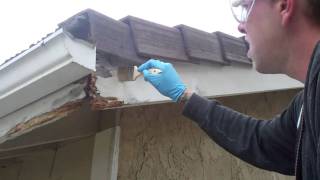 DRY ROT REPAIR WITH THE WOODWIZZARDS WOOD REPAIR SYSTEM, CAPISTRANO BEACH, CA