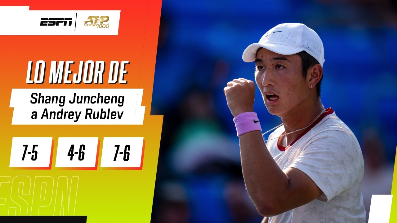 ¡SHANG SALVÓ 5 MATCH POINTS Y ELIMINÓ EN TRES SETS A ANDREY RUBLEV! | RESUMEN