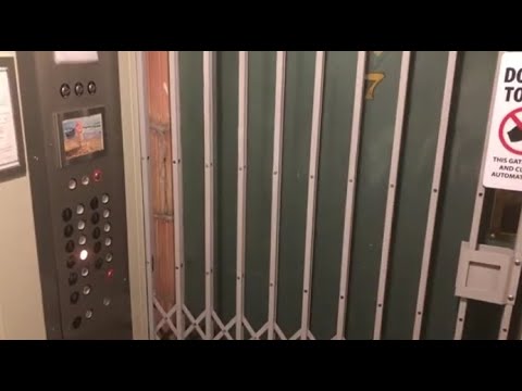 Weird Gated Haughton Service Elevator @ 1585 Ridge - Evanston, IL.
