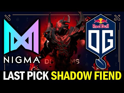 Last pick Shadow Fiend Disaster Game? — NIGMA vs OG.SEED WePlay! Pushka Dota 2