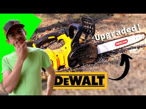 Is this a game changer? How to UPGRADE the Bar on a DeWalt Cordless Chainsaw