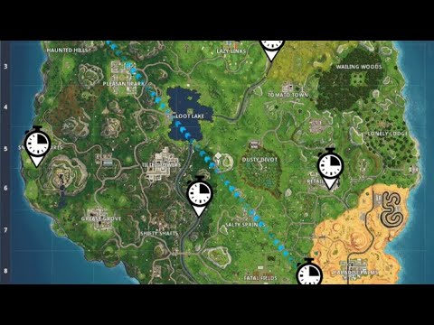 Easiest Way To Complete All 5 Time Trials ! - Fortnite Battle Royale Season 5 Week 6 Challenges
