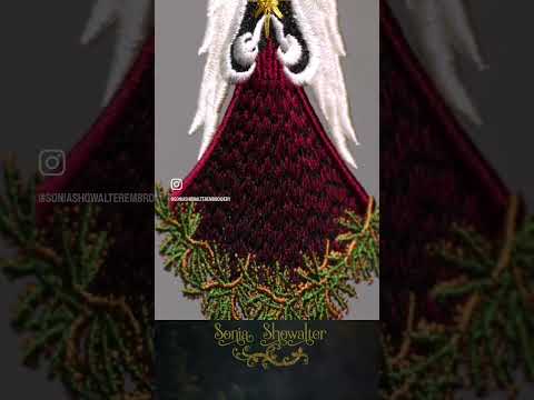 Winter Pines Angel of Light for Machine Embroidery