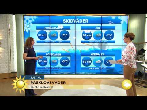 Allt om påsklovsvädret runt om i landet - Nyhetsmorgon (TV4)