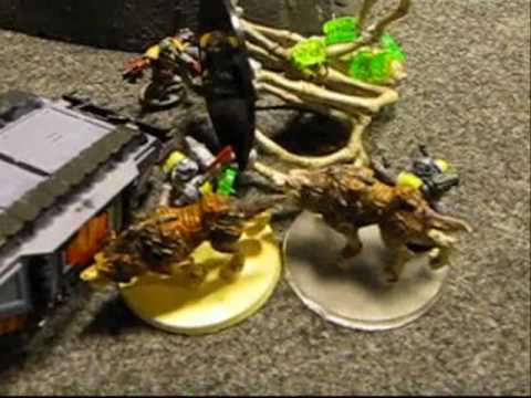 40K VIDEO:TYRANIDS,NEW CODEX  vs SPACE WOLVES