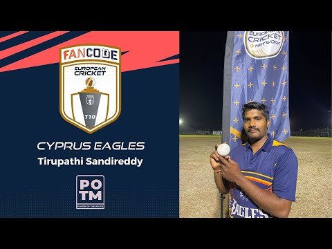 MOM: T.Sandireddy - CES vs NFCC |Highlights |FanCode European Cricket T10 Cyprus Day 19 |Cyprus 2021