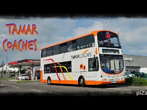 🚍*Monster Voith* Tamar Coaches SN57 GMZ Volvo B9 at Penzance Running day 2025