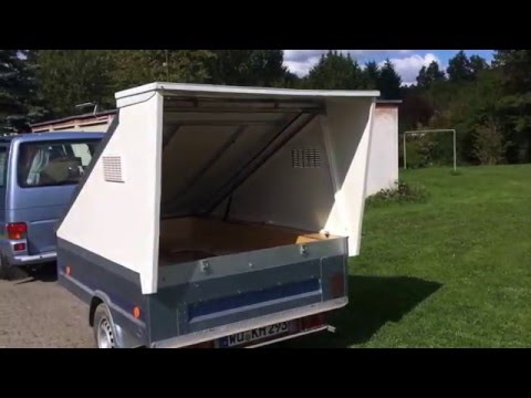 Stema Anhänger als selbst ausgebauter Wohnanhänger
