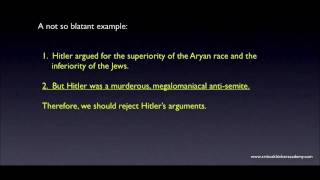 The Ad Hominem Fallacy