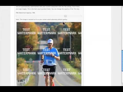 Zoomphoto Watermarking Screencast