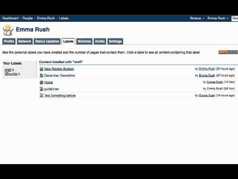 How to use personal labels in Atlassian's Confluence Wiki - Confluence Training by Adaptavist