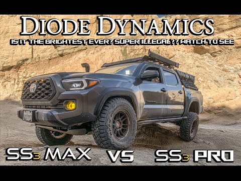 THE BEST OFFROAD LIGHTS in 2021? FOR YOUR TACOMA OR OFFROAD RIG DIODE DYNAMICS SS3 MAX vs PRO REVIEW