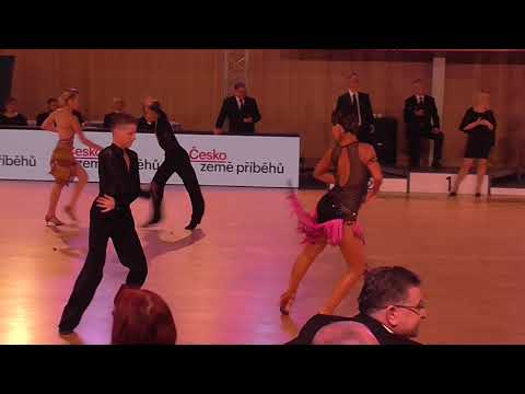033 Adam Čadílek - Vanesa Holíková /MČR T10 2018/ Kojetín/ Junior II./ 2.kolo/ Samba