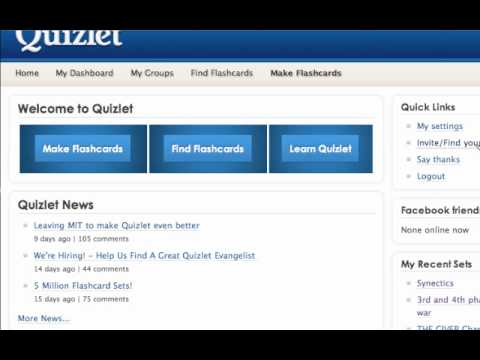 Quizlet tutorial