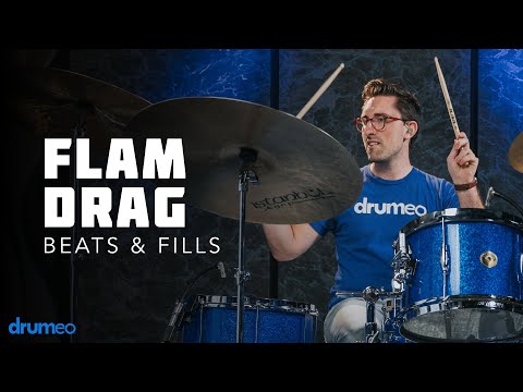 How To Play A Flam Drag On The Drums - Drum Rudiment Lesson