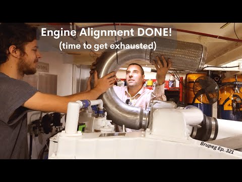 Engine alignment DONE!, time to get exhausted - Project Brupeg Ep.321